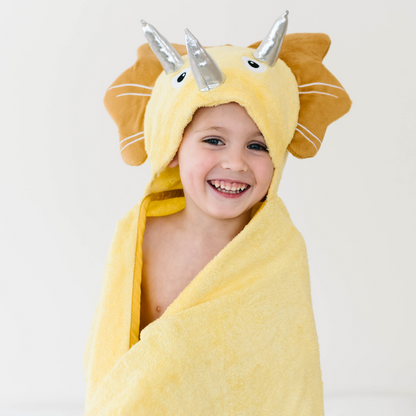 Adorable Dinosaur Hooded Bamboo Towel for Babies & Toddlers