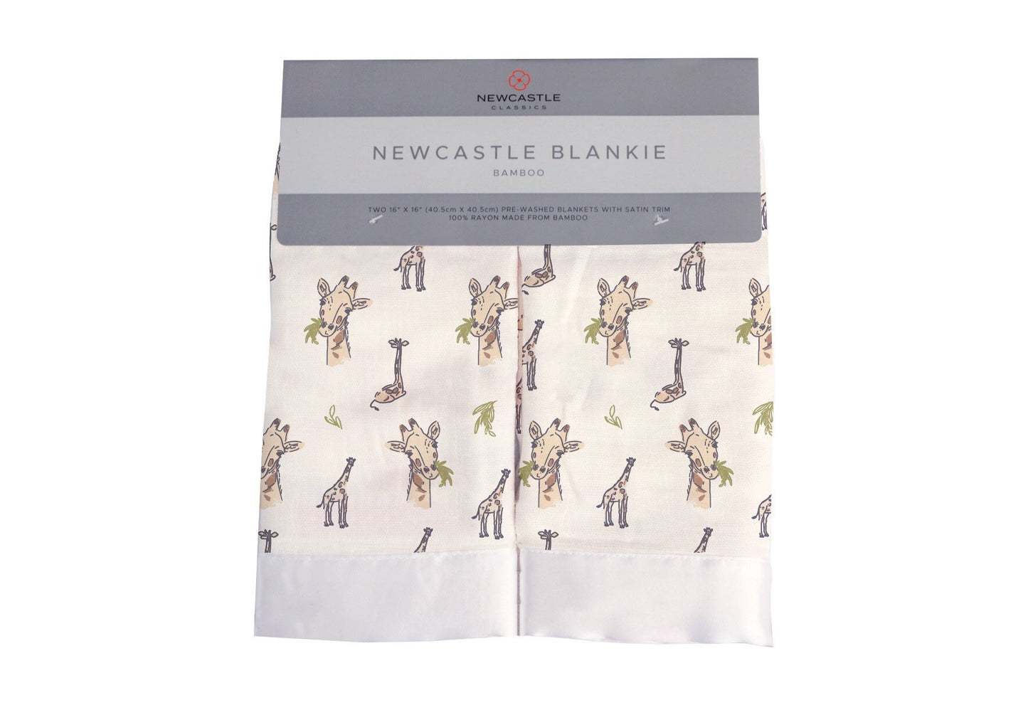 Newcastle Security Blankie - 16" x 16", 100% Bamboo Muslin