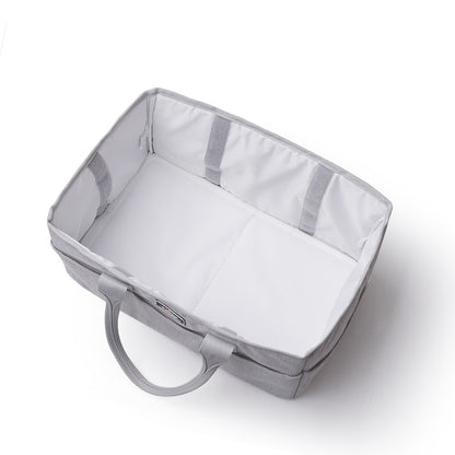 12-Pocket Waterproof Diaper Caddy with Removable Organizer Insert