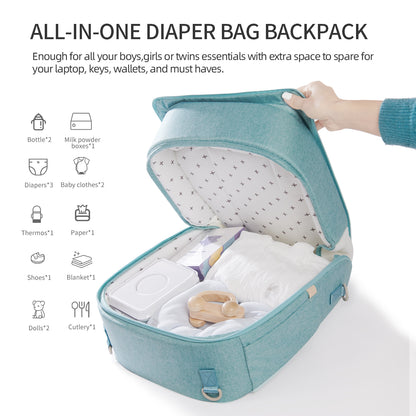 Portable Folding Baby Changing Bag with Detachable Cushion Pad