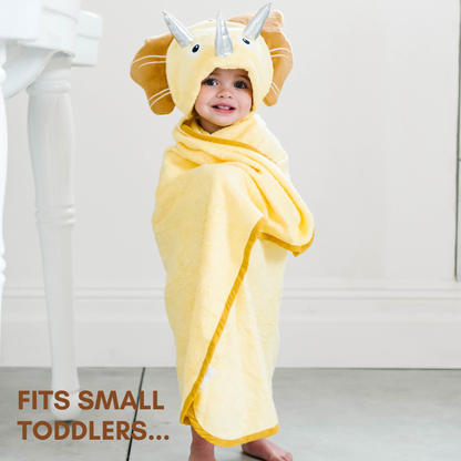 Adorable Dinosaur Hooded Bamboo Towel for Babies & Toddlers