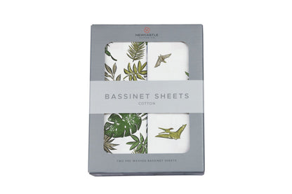 Soft & Breathable 100% Cotton Muslin Bassinet Sheet