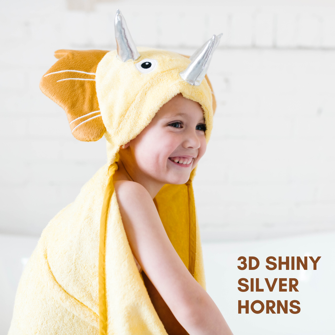 Adorable Dinosaur Hooded Bamboo Towel for Babies & Toddlers